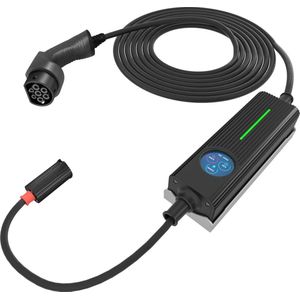 Besen Slimme Mobiele Laadstation met LCD - ondersteuning voor 1 en 3 fase tot max 16 kW - 6 verwisselbare stekkers