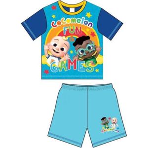 Cocomelon - Shortama - Blauw - CoCo Melon - Pyjama - maat 86 - Korte broek en t-shirt