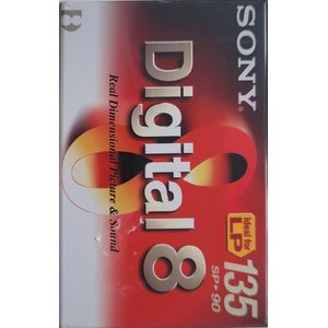 Sony Digital 8 tape 135 (SP 90) - Videocassetteband voor Digital-8 camcorder