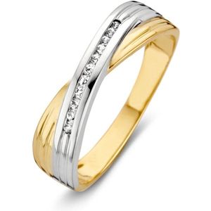 Ring bicolor zirkonia