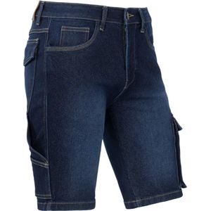 Werkshort Bram's Paris -Edo werk korte broek - X34 - dark blue denim - maat W42