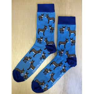 SOKn. Trendy sokken *EZELS* maat 35-41 (ook leuk om kado te geven !)