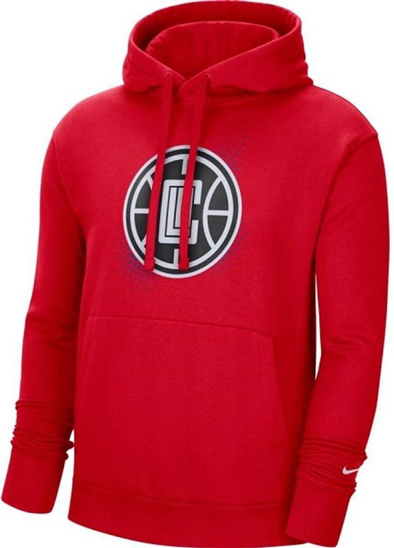 Nike - Los Angeles Clippers Hoodie - Rood - Heren - Katoen