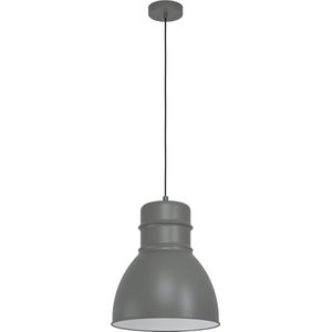 EGLO Ebury Hanglamp - E27 - Ø 38 cm - Grijs/Wit
