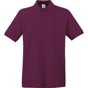 Fruit of the Loom Premium Polo Shirt Burgundy M