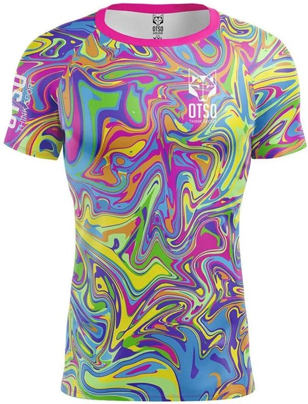 Otso Psychedelic T-shirt Met Korte Mouwen Veelkleurig S Man