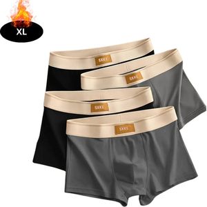 Livano Onderbroeken Heren - Boxershort - Ondergoed - Boxer - Underwear - Mannen - 4 Pack - Zwart + Grijs - XL