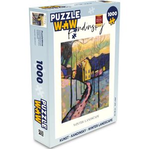 Puzzel Kunst - Kandinsky - Winter landscape - Legpuzzel - Puzzel 1000 stukjes volwassenen