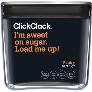 ClickClack Vershoudbox Pantry Cube - 1.4 Liter - Zilverkleurig