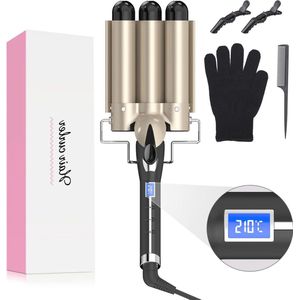 32MM Krultang voor Grove Golven - Digitale Temperatuurinstellingen en Snelle Opwarming