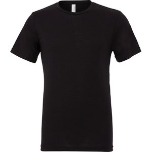 Bella+Canvas Unisex Triblend Crew Neck T-Shirt CV3413 - Solid Black Triblend - S