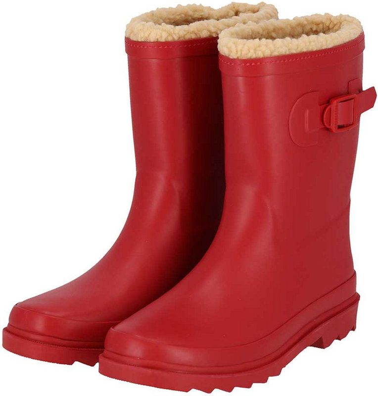 Morethansocks - Chelsea Laarzen - Rood - Waterdicht met Warme Teddy Voering