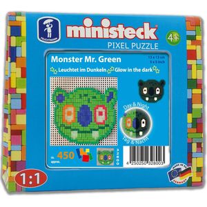 Ministeck GITD Glowmonster Mr. Green - Travelbox - 450pcs