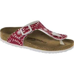 Birkenstock - Gizeh Nautical Print Red- Small - maat 32