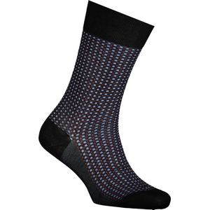 FALKE Uptown Tie Business & Casual katoen sokken heren zwart - Maat 43-44