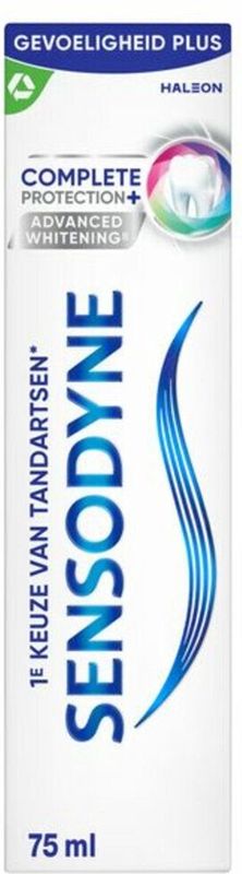 Sensodyne - Complete Protection+ Advanced Whitening - Tandpasta - 3x 75 ml
