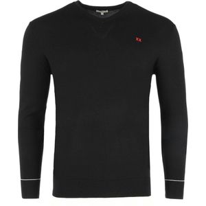 V-neck Sweater Mannen - Zwart - Maat S