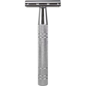 Wellshave Safety Razor Zilver - RVS + 20 Scheermesjes - Vrouwen & Mannen - Scheermes - Veiligheidsscheermes - Double Edge - Single Blade