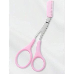 Wenkbrauwschaar - Wenkbrauwschaartje - Wenkbrauwen - Knipper - Schaar - Schaartje - Knippen - Trimmer - Met Kammetje - Roze