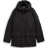 Tom Tailor - Herenparka - Regular Fit - Effen - Met Klepzakken