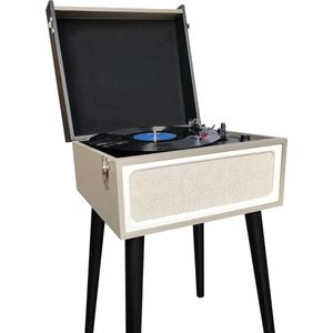 DD® Platenspeler met Speakers - Ingebouwde Speakers - Retro - 36x39x23cm - Zwart