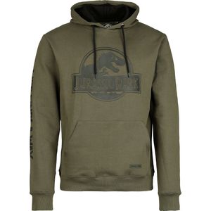 Jurassic Park Jurassic Park Logo Heren Trui met capuchon - khaki - S