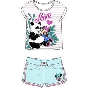 Disney Minnie Mouse set - panda mintgroen - maat 122/128 (8 jaar)