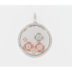 Silventi 732401086 - hanger - Brass - 35 mm doorsnee - Cirkels - Staal - Rosegoudkleurig plating