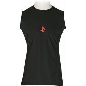 JUSS7 Sportswear - Tanktop Sport Shirt Extra Lang - Black - S