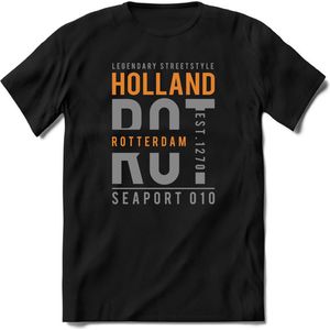 Rotterdam - Holland | TSK Original & vintage | T-Shirt Heren - Dames | Zilver - Goud | Perfect Cadeau Shirt | Grappige Spreuken - Zinnen - Teksten | Maat 3XL
