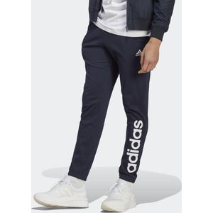 adidas Sportswear Essentials Single Jersey Tapered Elasticized Cuff Logo Broek - Heren - Blauw- S