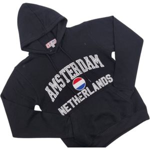 Hitman - Heren Trui - Heren Hoodie - Katoen - Holland Souvenir - Amsterdam Souvenir - Amsterdam Hoodie - Zwart - Maat S