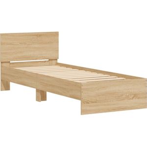 vidaXL-Bedframe-met-hoofdeinde-bewerkt-hout-sonoma-eiken-100x200-cm