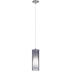 EGLO Pinto Nero - Hanglamp - 1 Lichts - Nikkel-Mat - Zwart-Transparent, Wit