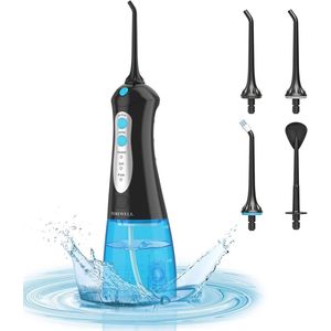 Elektrische Mond- en Tandreinigingsdouche met 3 Instellingen en 6 Tips - Draadloos, Oplaadbaar, IPX7 Waterdicht