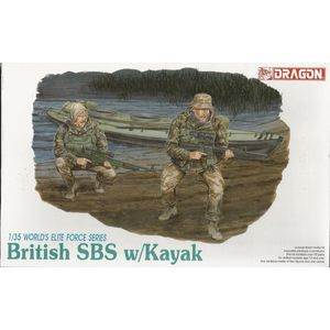 1:35 Dragon 3023 British SBS w/Kayak - Worlds Elite Force Series Plastic Modelbouwpakket