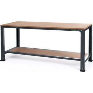Huvema - Werktafel 200 x 70 cm met MDF werkblad - BL 2SH 2000x700x850 WB G