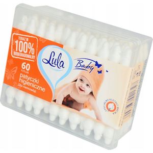 Lula Baby Wattenstaafjes Speciaal Voor Baby´s 6x60 Stuks