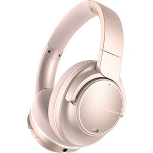 PowerLocus MoonFly Koptelefoon Over-Ear met Passief Noise Cancelling, Draadloze Hoofdtelefoon, Voice Assistant Activation - Rose Gold