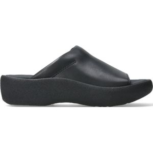 Wolky Slippers Nassau zwart leer