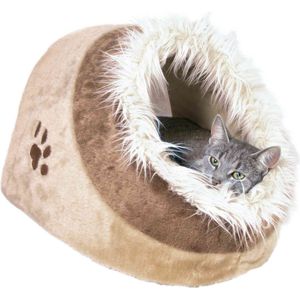 Trixie Kattenmand Iglo Minou Roze / Grijs - 36X26X41 CM