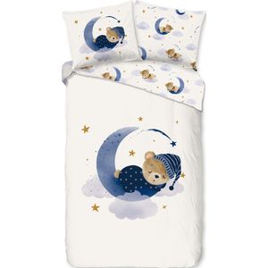 Dekbedovertrek - Beer - 140x200/220 - Kinderen - Hoogwaardige Katoen