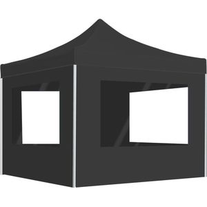 vidaXL-Partytent-inklapbaar-met-wanden-3x3-m-aluminium-antraciet