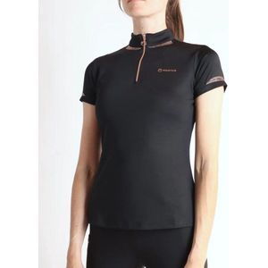 Montar MoKelsey Rosegold crystal Poloshirt - maat L - dark navy
