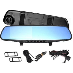 Auto Dashcams HD 1080P 4.3 Inch DVR Achteruitkijkspiegelcamera Met Dubbele Lens - Bewegingsdetectie Lusopname Dashcam voor auto