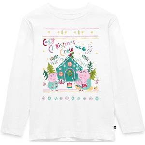 Peppa Pig En Familie Kerstvibes Kinderen Premium Bio shirt met lange mouwen
