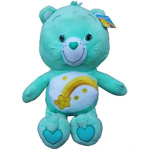 Troetelbeertjes knuffel care bears - Blauw - 60 cm - Super XXL knuffel