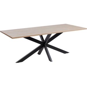 Eetkamertafel Myron Eiken - Rechthoek - 200x95cm - Hoogte 75 cm
