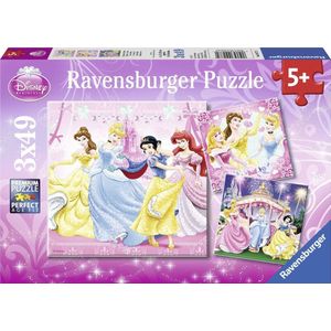 Ravensburger puzzel Disney Princess Sneeuwwitje - 3x49 stukjes - kinderpuzzel