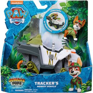 PAW Patrol Jungle Pups - Tracker's Aap-voertuig - speelgoedauto met speelfiguur